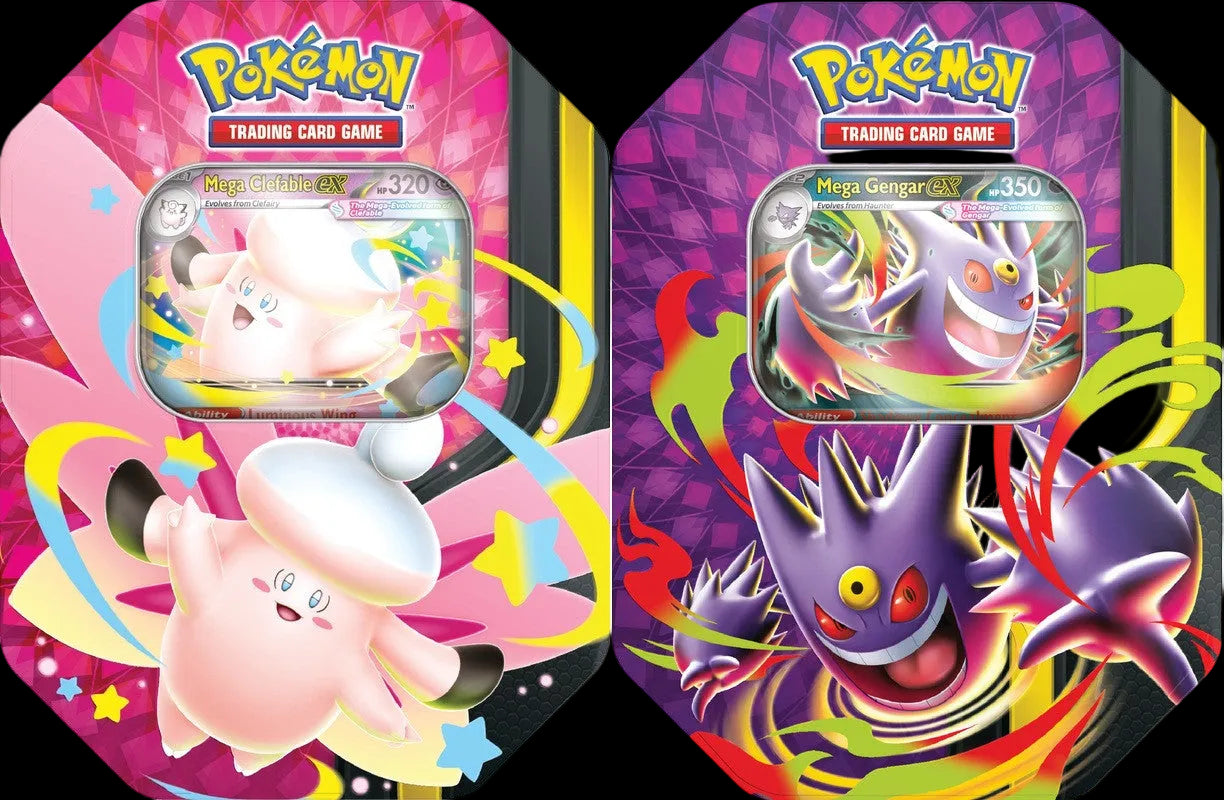 Mega Moonlit Tin - Bundle of 2 (Gengar & Clefable)