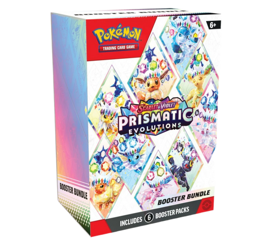 Pokémon Cards Scarlet & Violet Prismatic Evolutions Booster Bundle