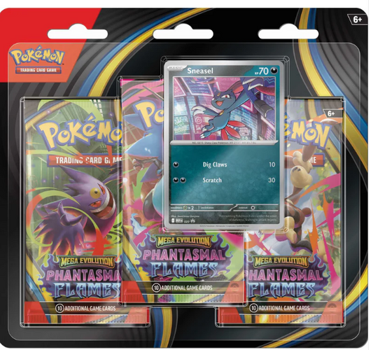 Pokémon TCG: Mega Evolution Phantasmal Flames - 3 Pack CDU