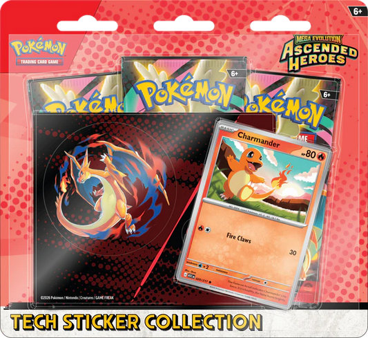 Mega Evolution 2.5 Ascended Heroes Teck-Sticker Collection - Charmander